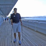 Nordic Walking on the deck