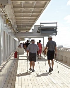 Nordic Walking around the deck